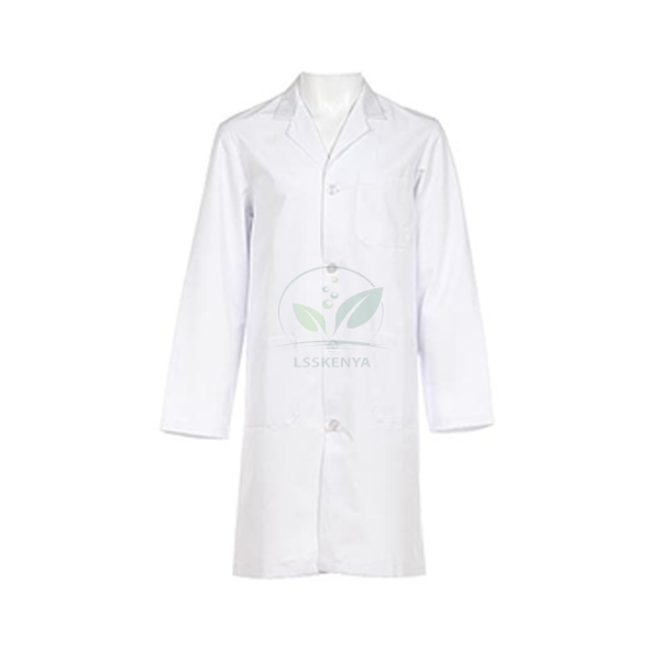 Coat Medical Woven White Large Size